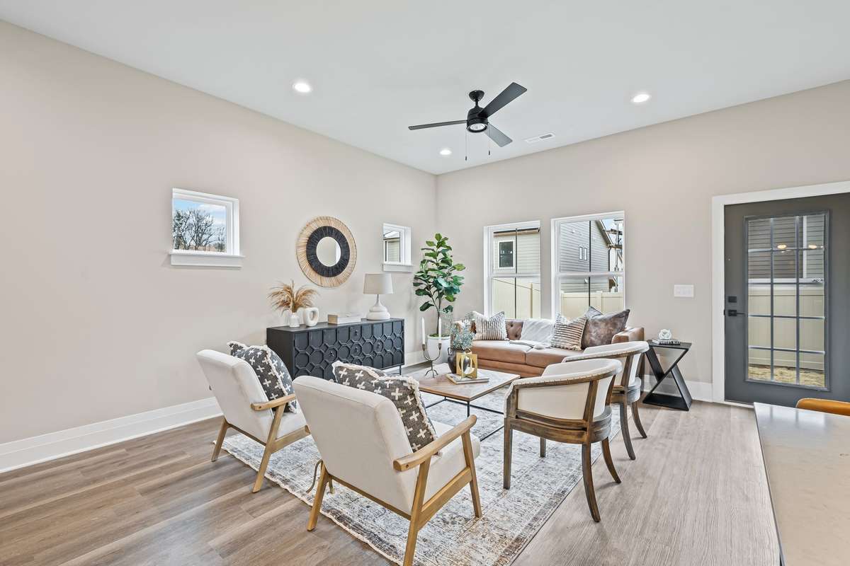 Warm and Cozy Tones await your Personal Furnishings.