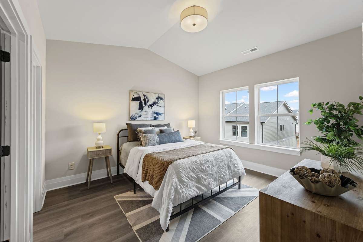 Second Bedroom with Vaulted Ceilings.