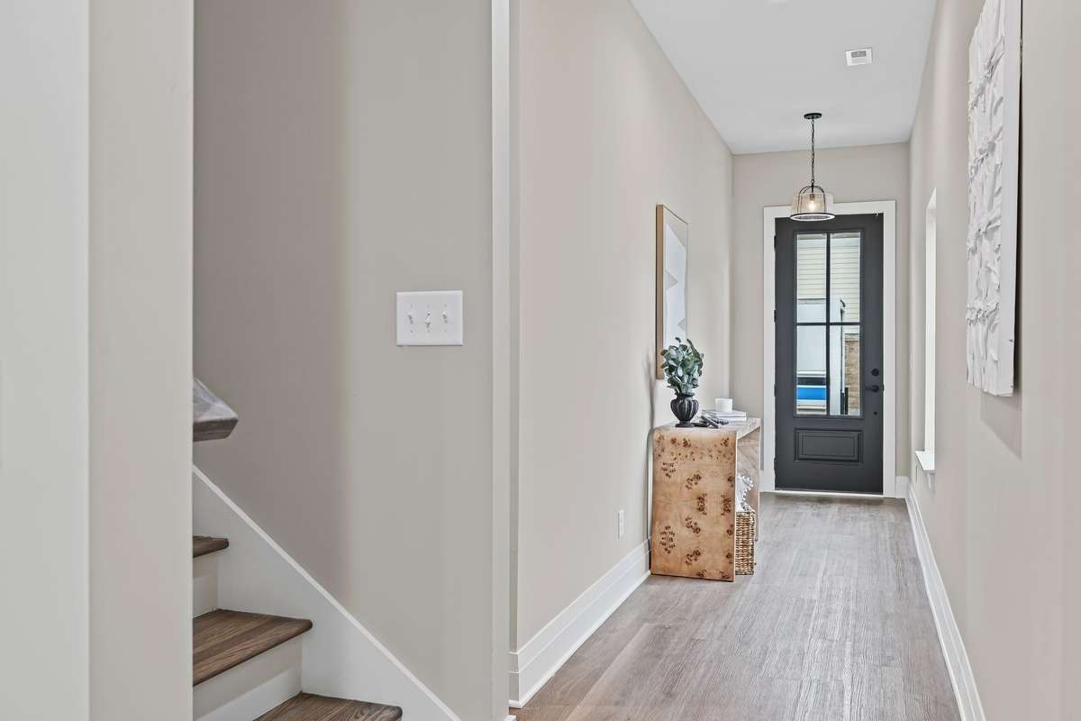 Front Door of the Two Story Juniper Floor Plan.