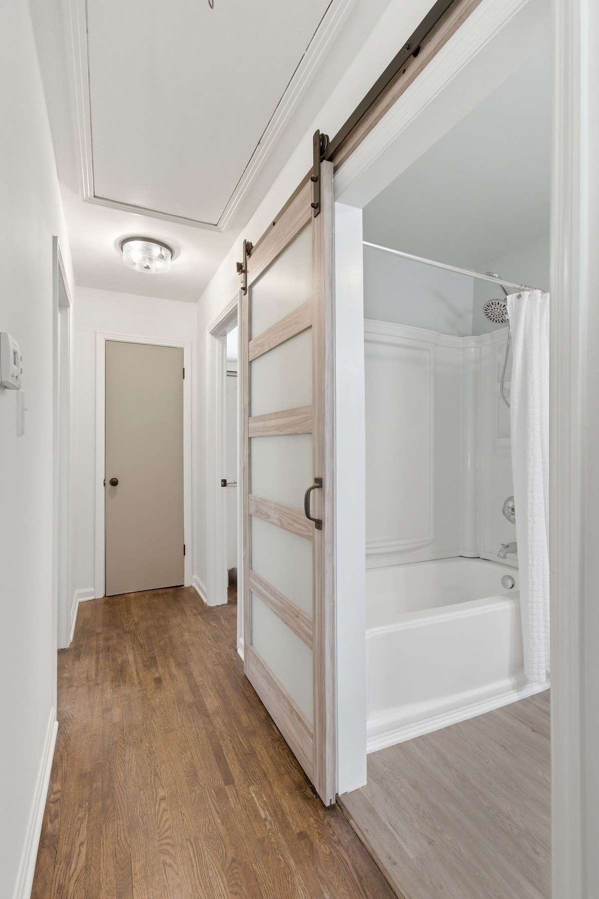 Pull down stairs for attic access and storage