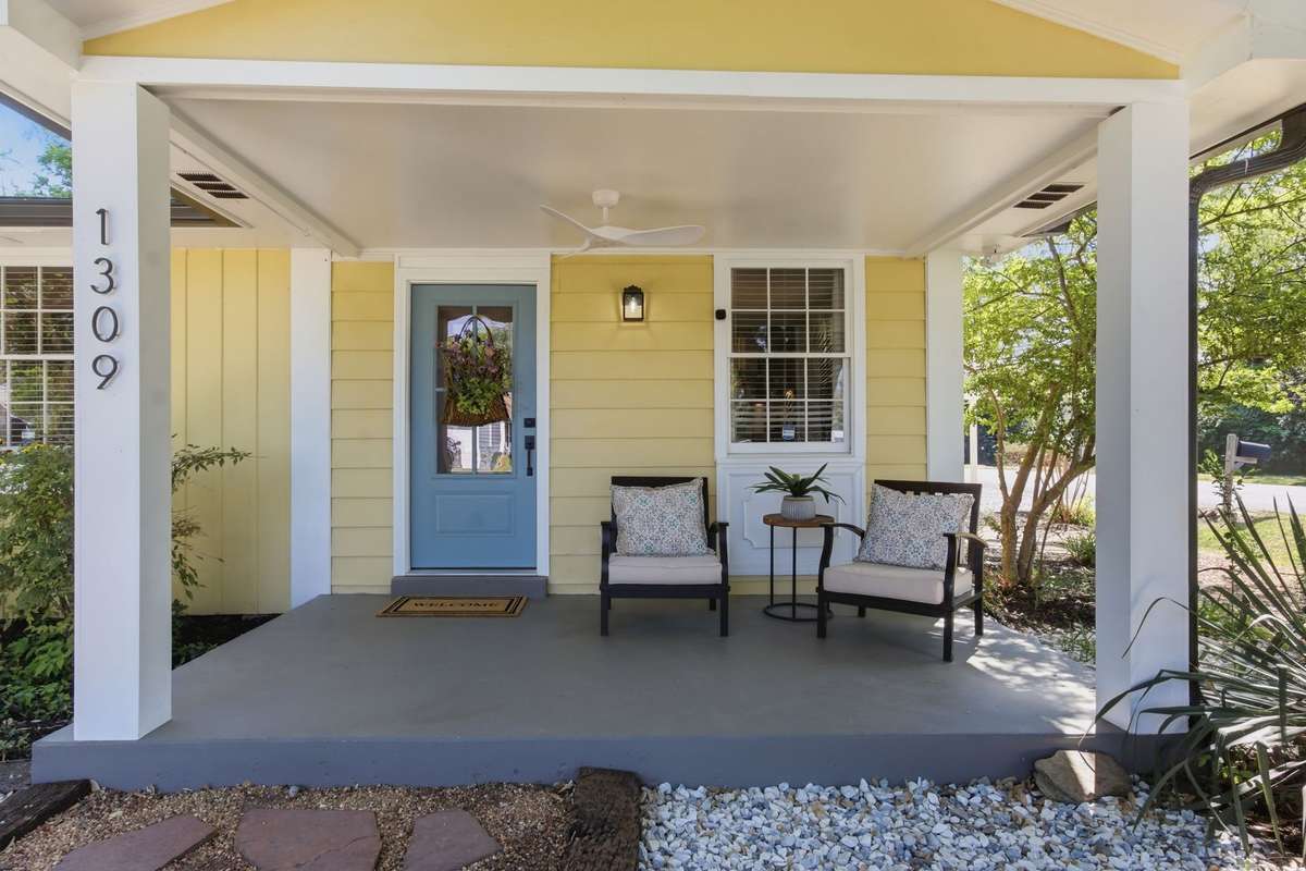 Large front porch for morning coffee and conversations with neighbors