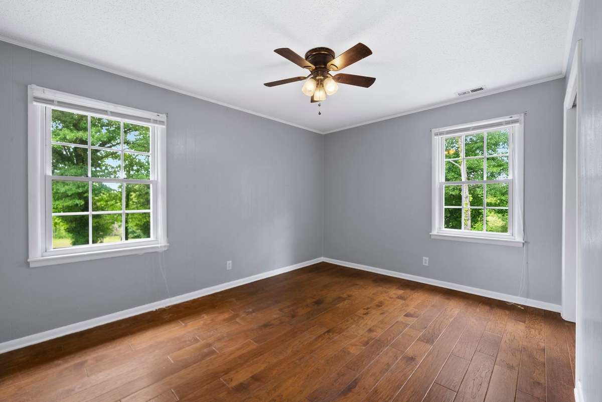 Spare bedroom one with beautiful views.