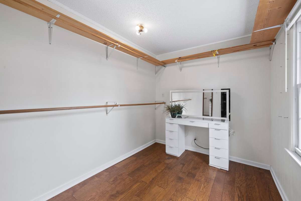 Plenty of storage in the walk-in closet.