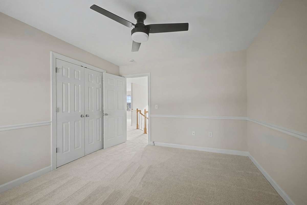 New flooring, paint fixture with an attached jack-in-jill bathroom. Large room