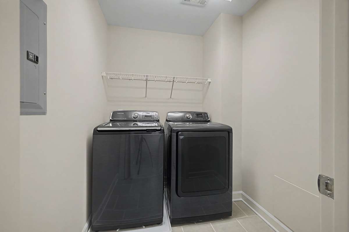 Laundry Up with all bedrooms