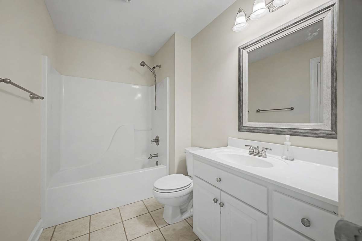 Full Bathroom just off of the bonus and bedroom