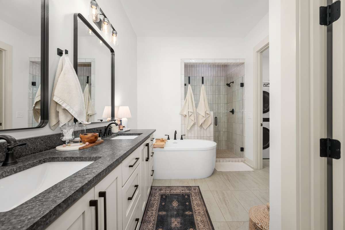 520 Gresham Lane - Primary Bathroom w/ Large Double Vanity, Freestanding Tub & Deluxe Shower