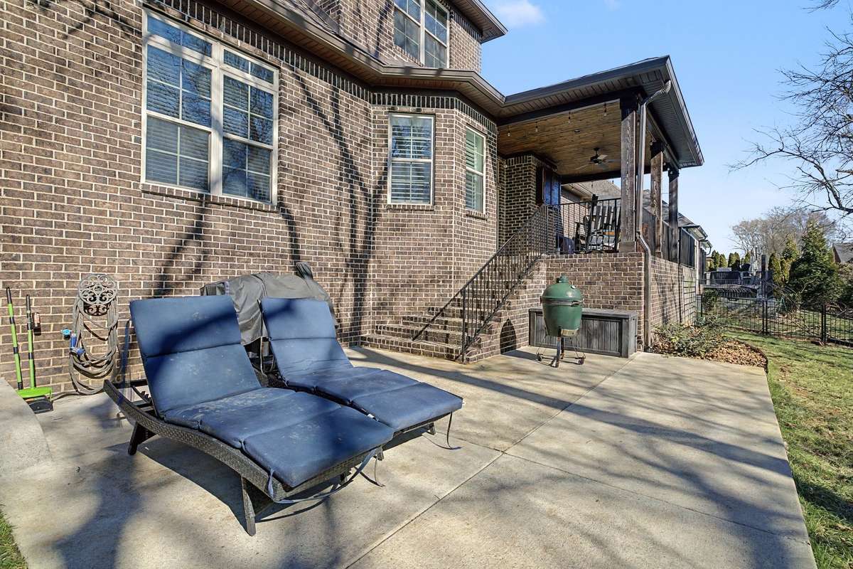 Patio has been extended.