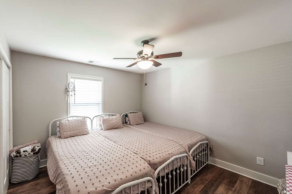 Bedroom 2 offers a large double door closet.