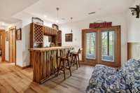 wet bar in game room