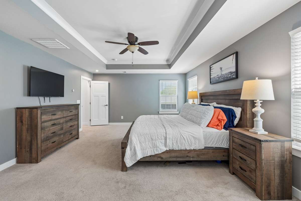 Another View of the Primary Bedroom. Included are 2 walk-in closets!