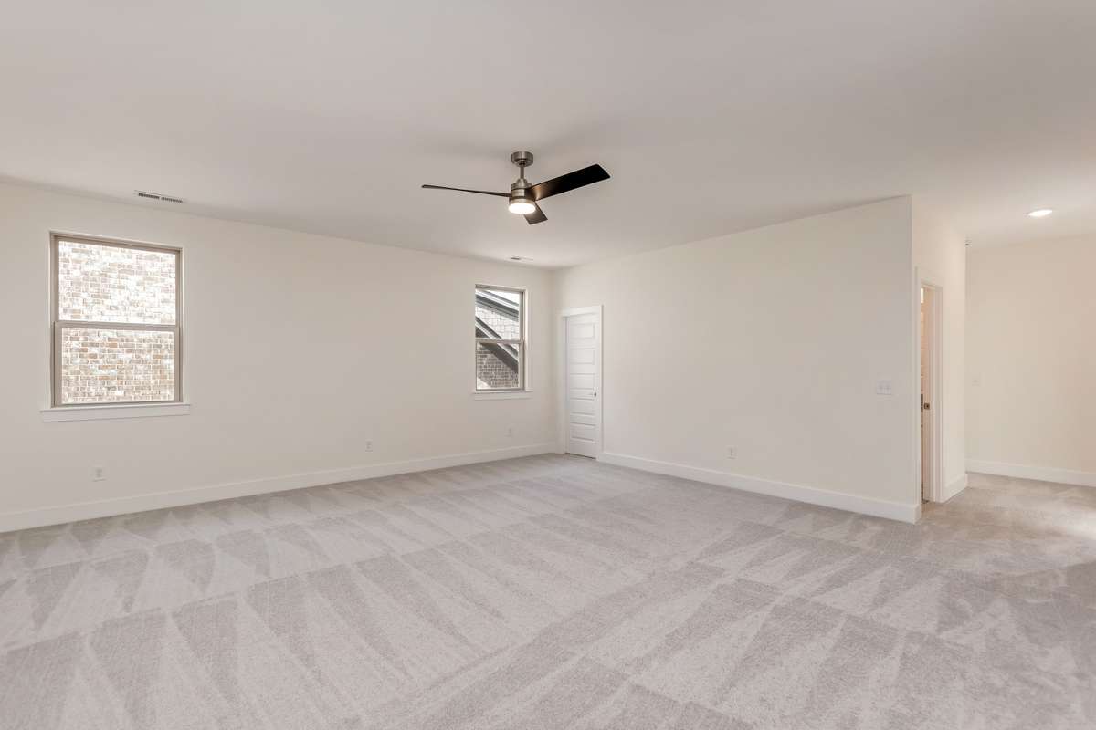 Huge bonus room on the second level with a large walk-in closet.