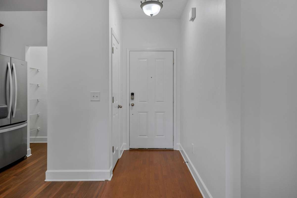 Front door view from inside unit