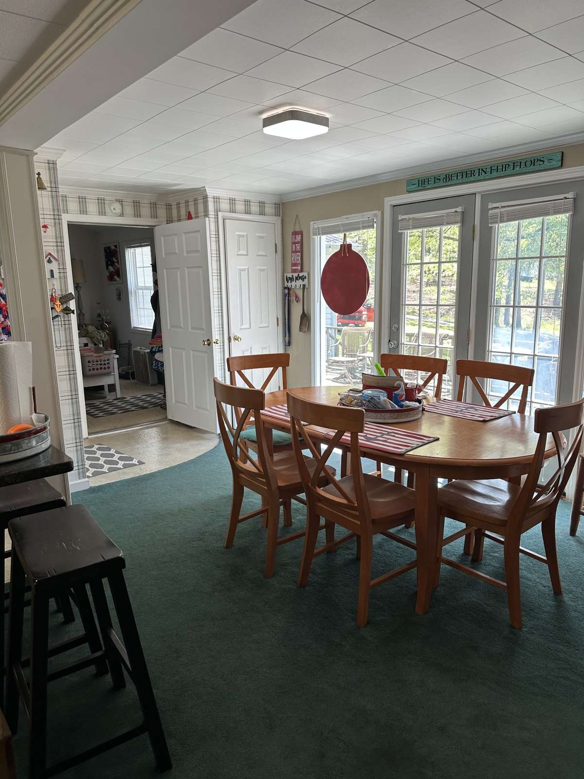 Breakfast Room with lots of light from large windows,