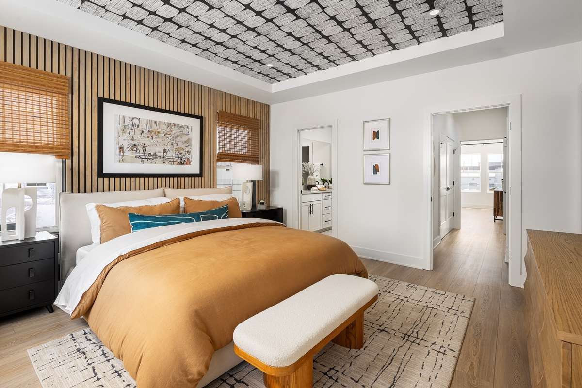 Primary bedroom with en suite and dual walk-in closets  *photos are for representational purposes only and are of a similar floor plan with differing finishes*