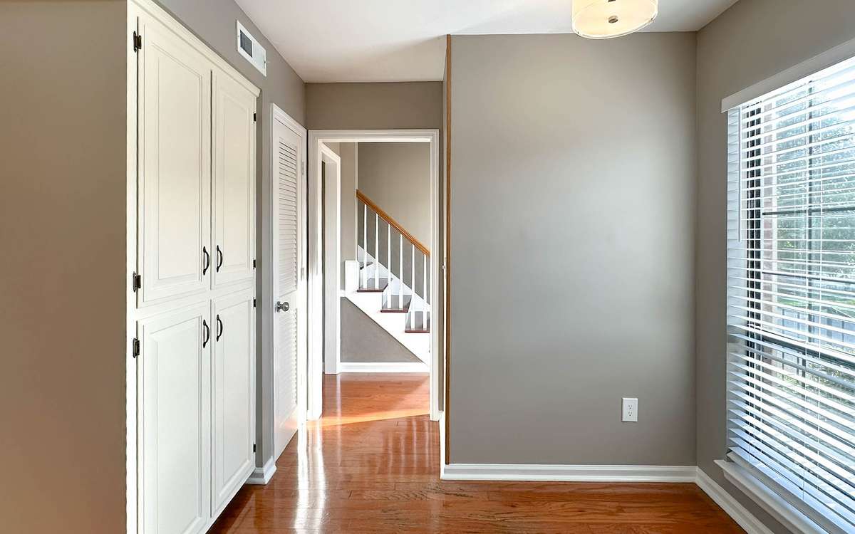 A great place to begin the day near the bright windows in the eat-in kitchen.