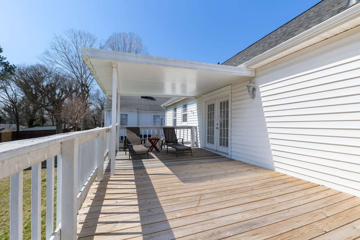 Enjoy your evenings on the covered deck
