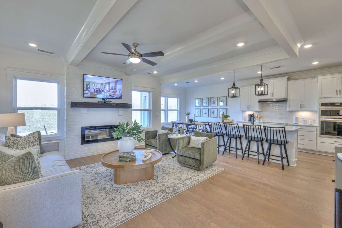 This photo is of a decorated Colburn Model Home.