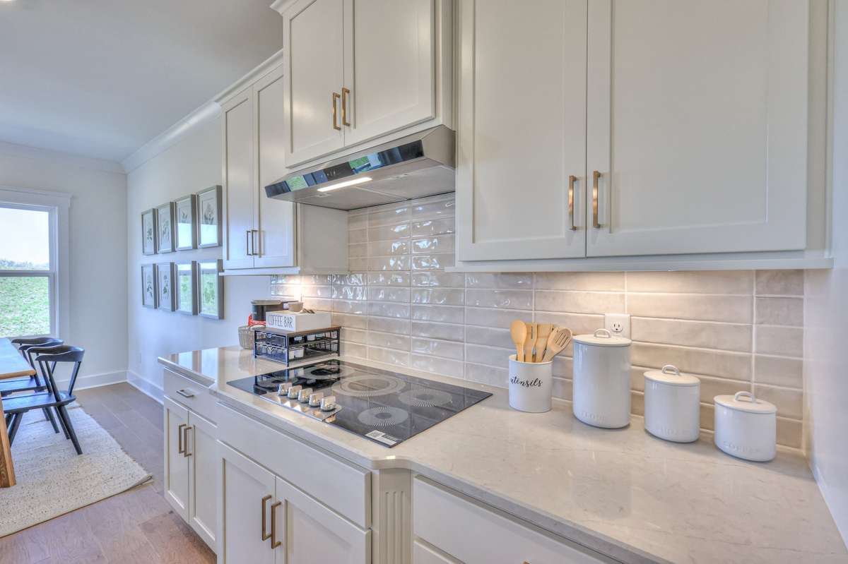 This photo is of a decorated Colburn Model Home.