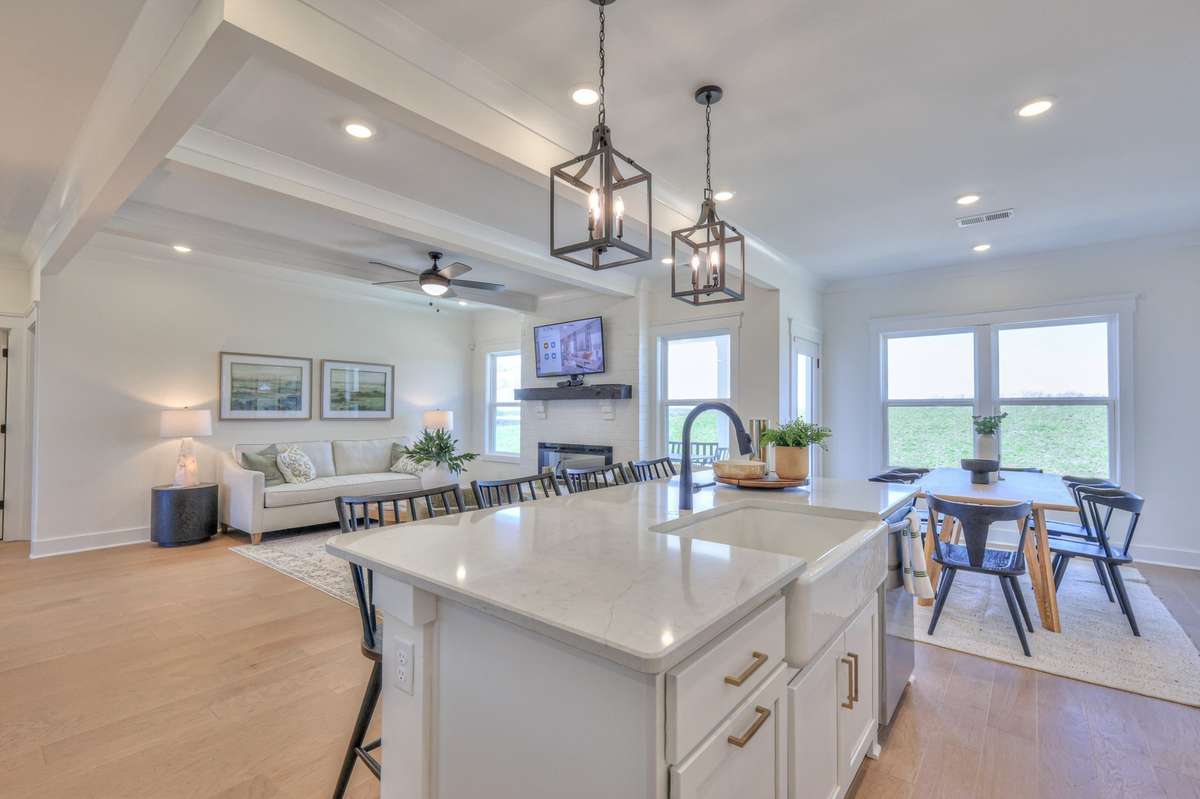 This photo is of a decorated Colburn Model Home.