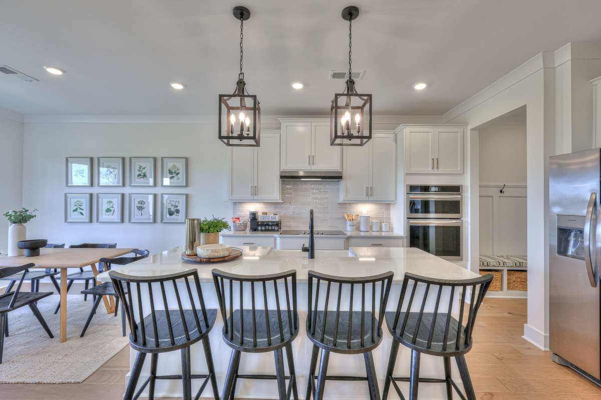 This photo is of a decorated Colburn Model Home.