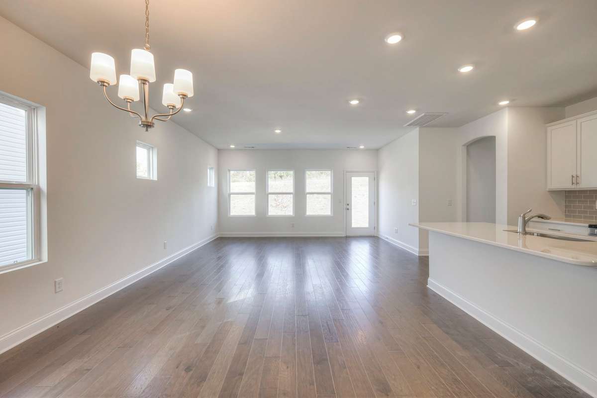 This photo is a sample of the Sutherland floorplan.  Options and exterior will vary depending on customer selections and preferences.