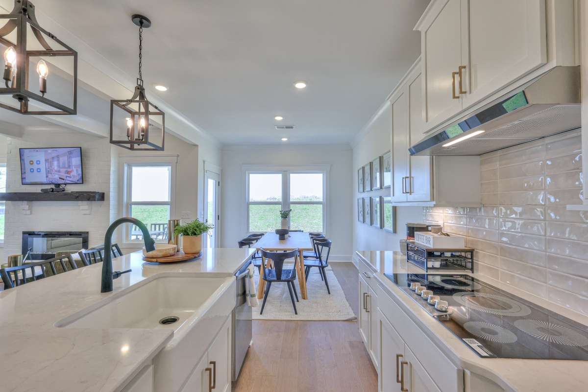 This photo is of a decorated Colburn Model Home.