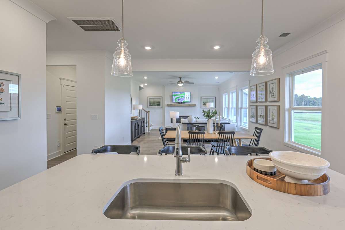 This photo is of a decorated Stanford Model Home.