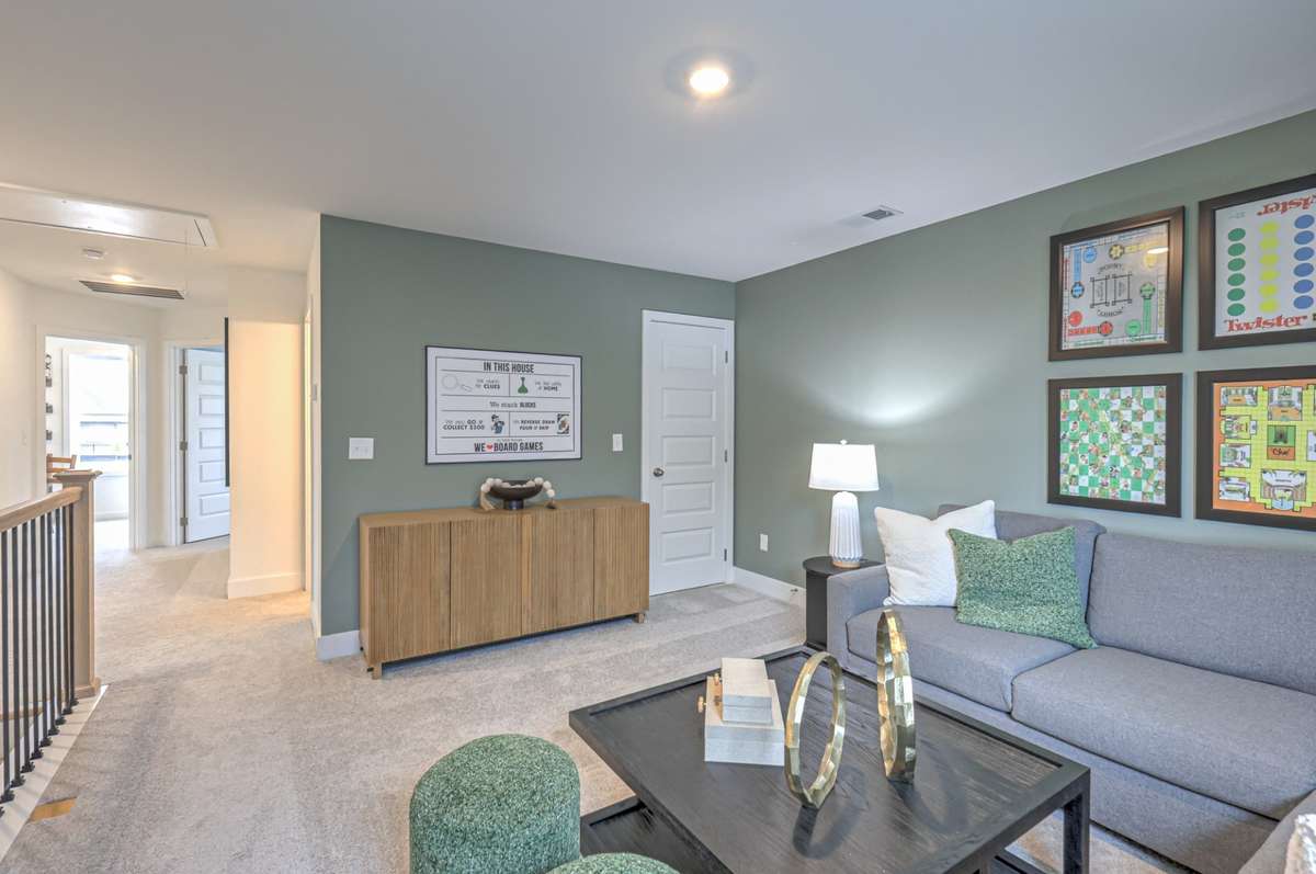This photo is of a decorated Stanford Model Home.