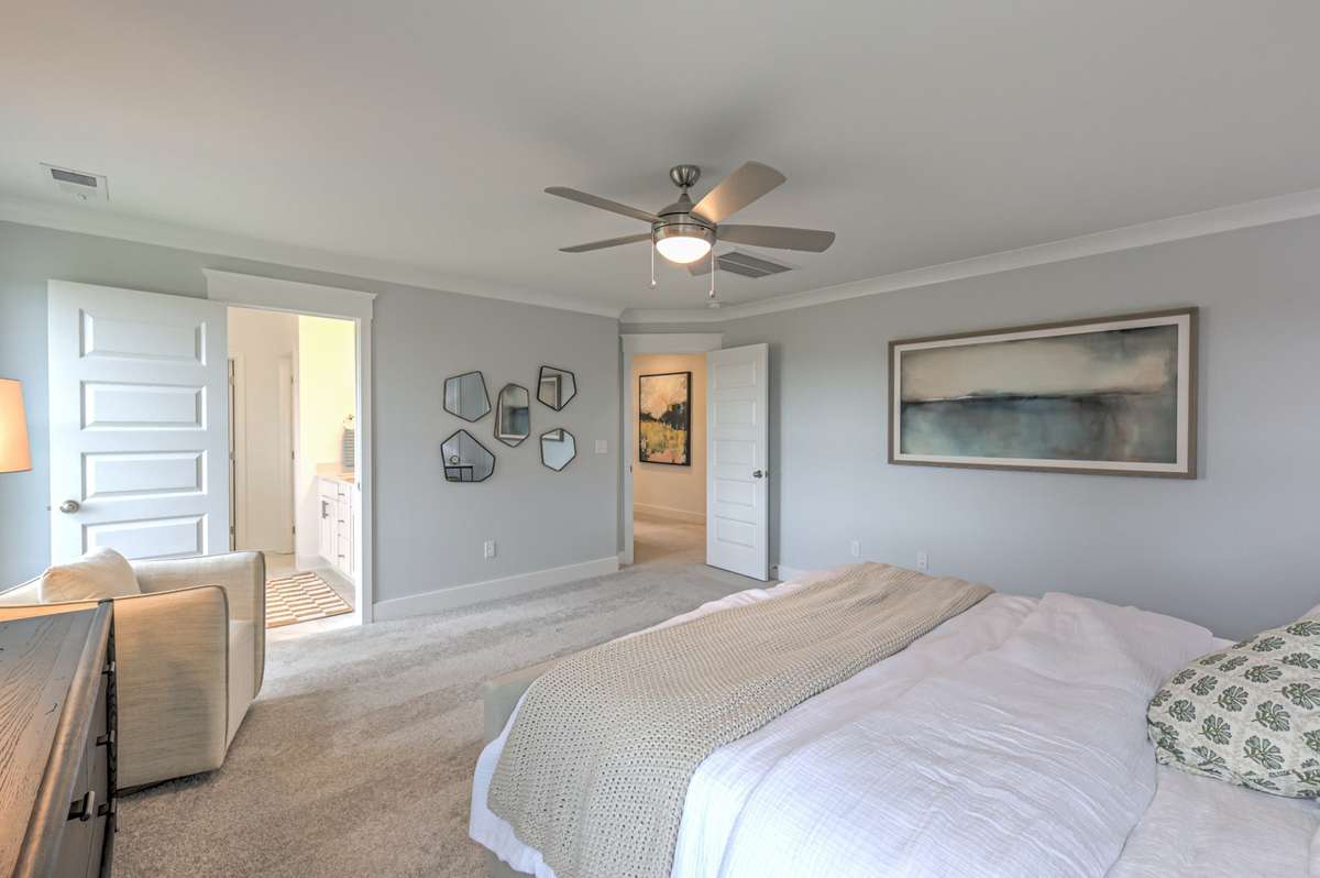 This photo is of a decorated Stanford Model Home.