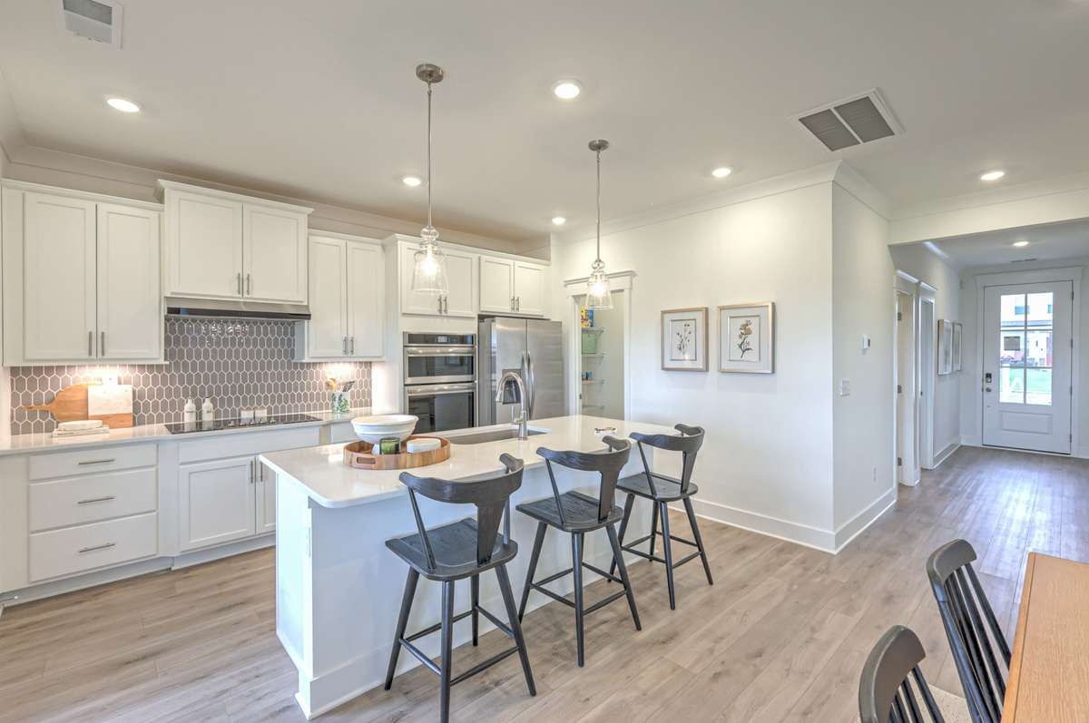 This photo is of a decorated Stanford Model Home.