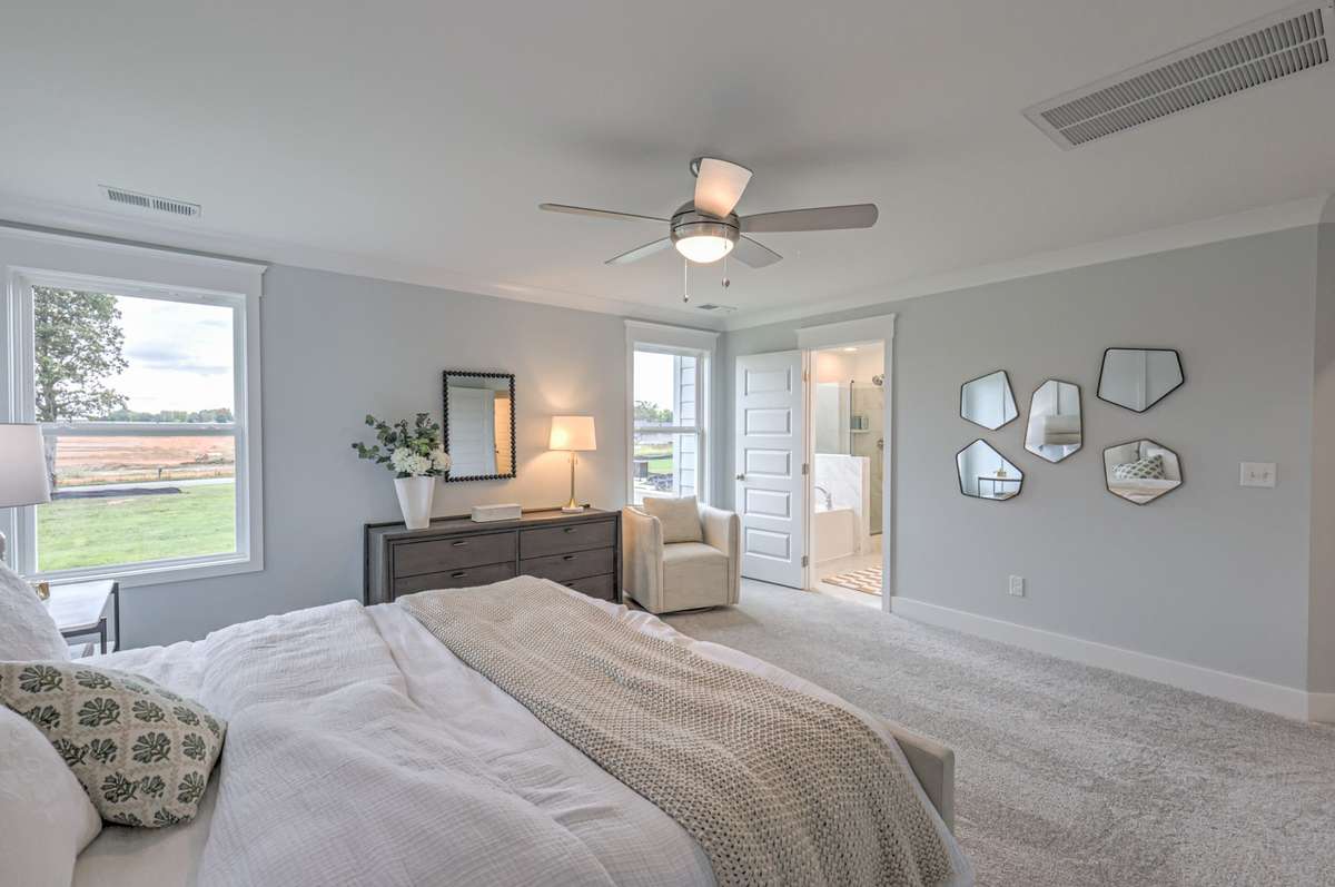 This photo is of a decorated Stanford Model Home.