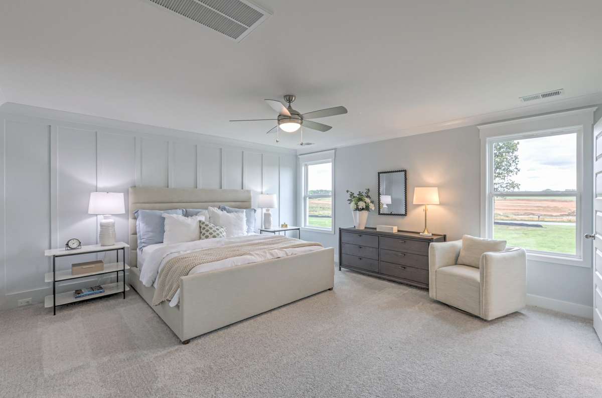 This photo is of a decorated Stanford Model Home.