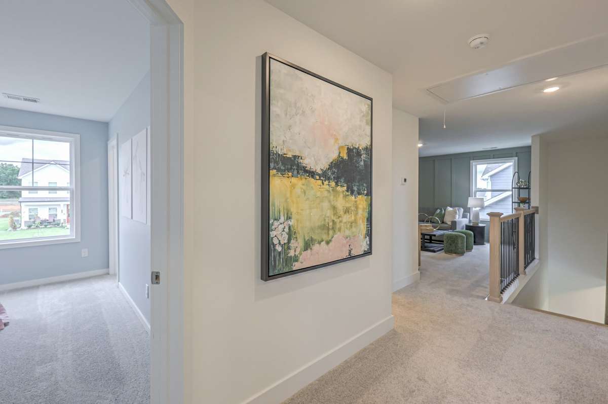 This photo is of a decorated Stanford Model Home.