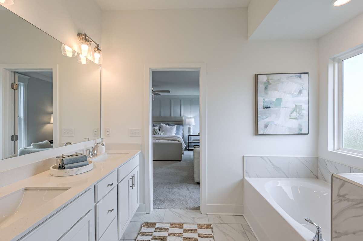 This photo is of a decorated Stanford Model Home.