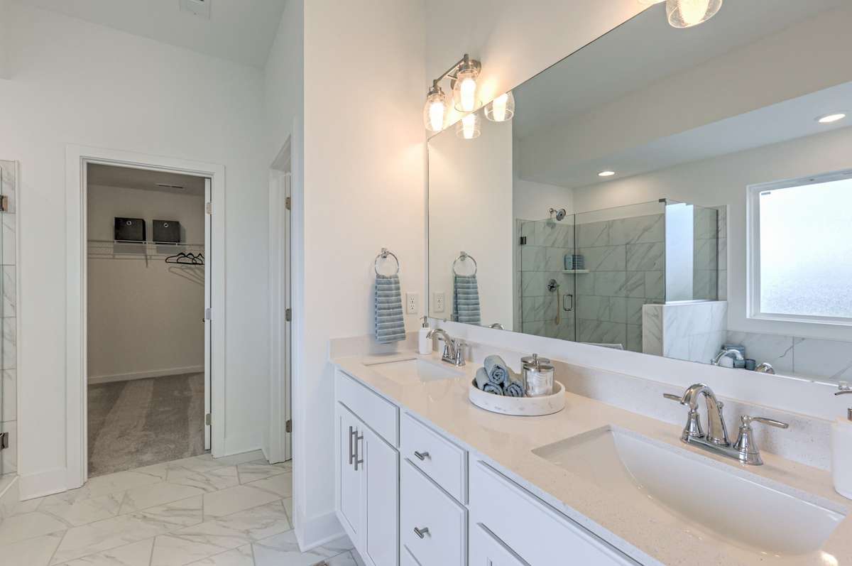 This photo is of a decorated Stanford Model Home.