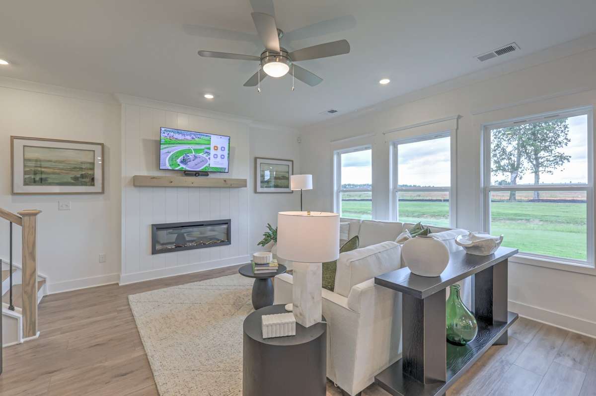 This photo is of a decorated Stanford Model Home.