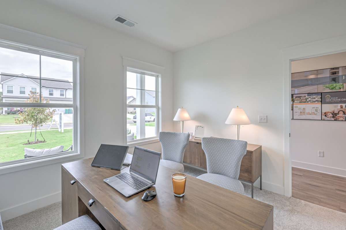 This photo is of a decorated Stanford Model Home.