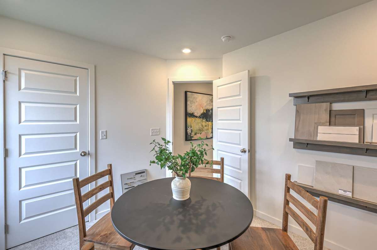 This photo is of a decorated Stanford Model Home.