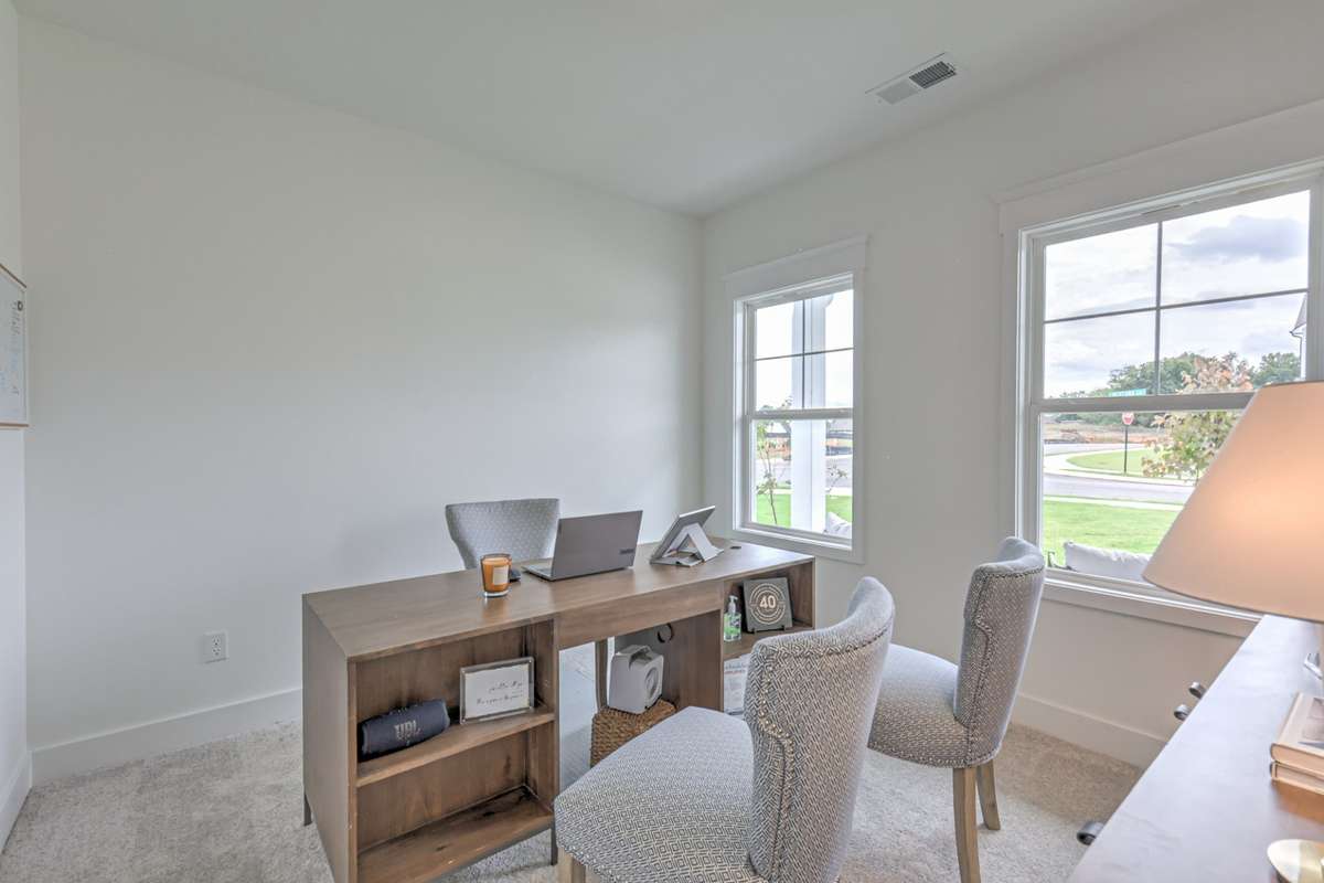 This photo is of a decorated Stanford Model Home.
