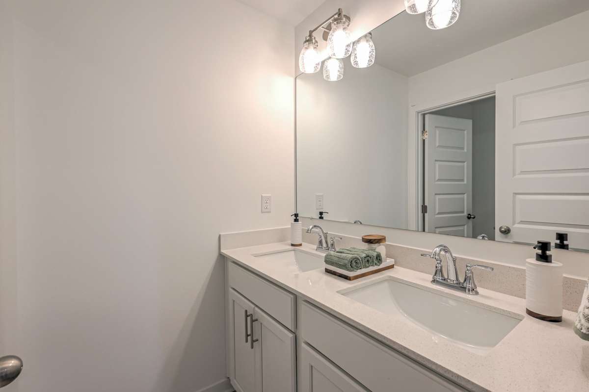 This photo is of a decorated Stanford Model Home.