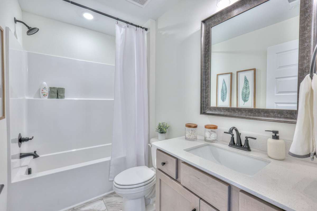 This photo is of a decorated Colburn Model Home.