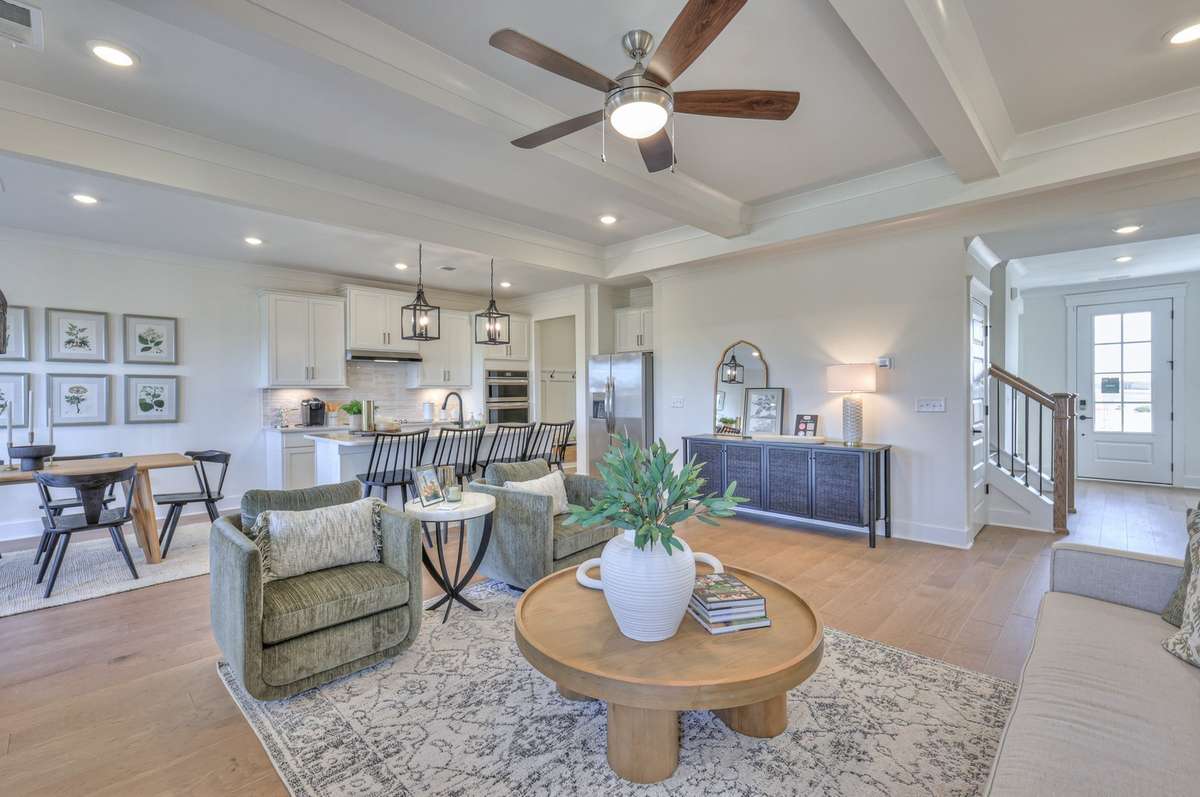 This photo is of a decorated Colburn Model Home.