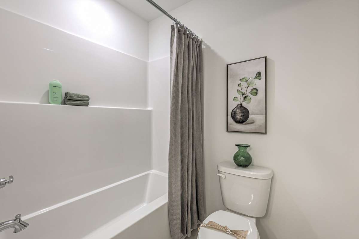 This photo is of a decorated Stanford Model Home.