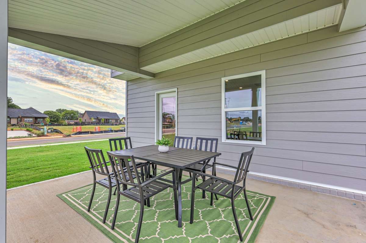 This photo is of a decorated Stanford Model Home.