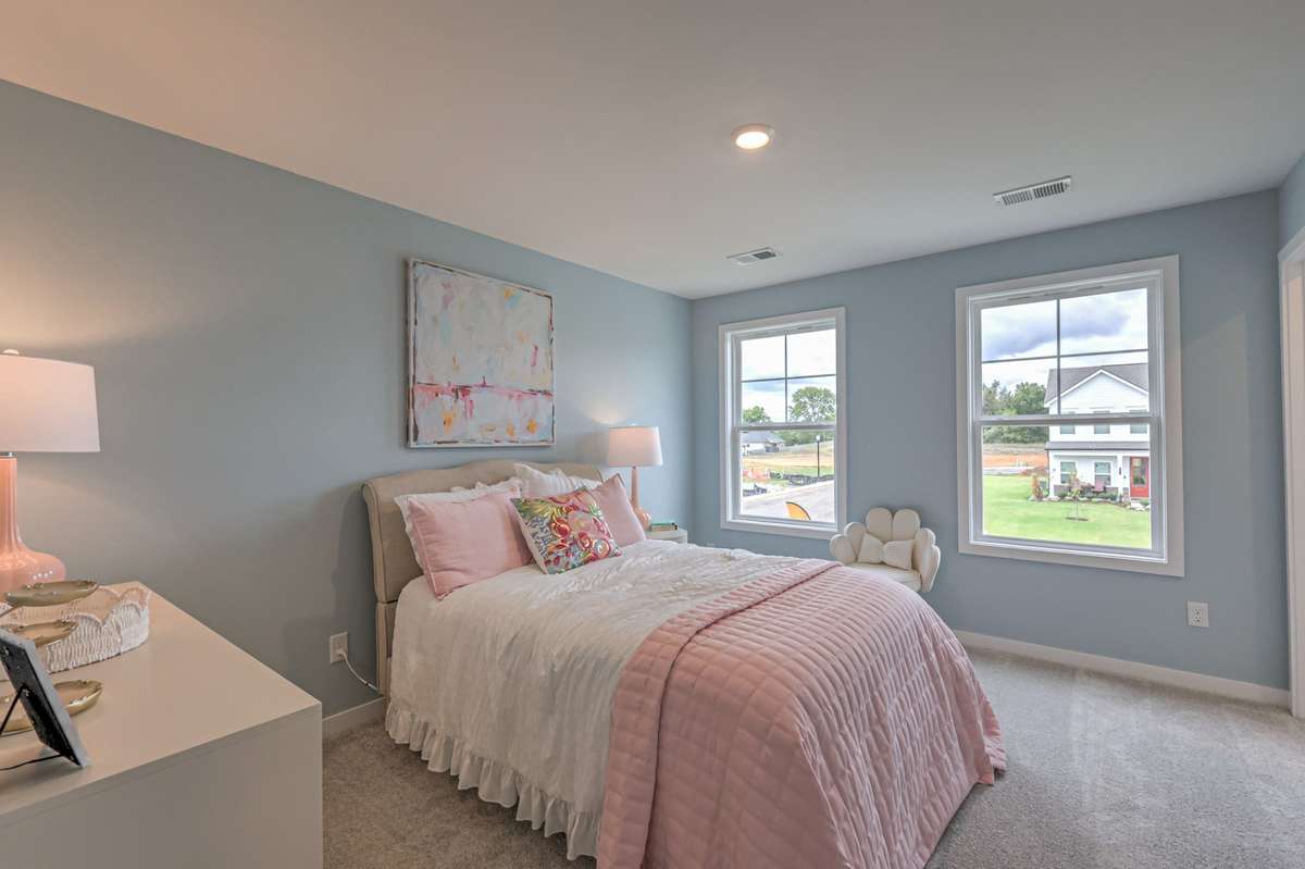 This photo is of a decorated Stanford Model Home.