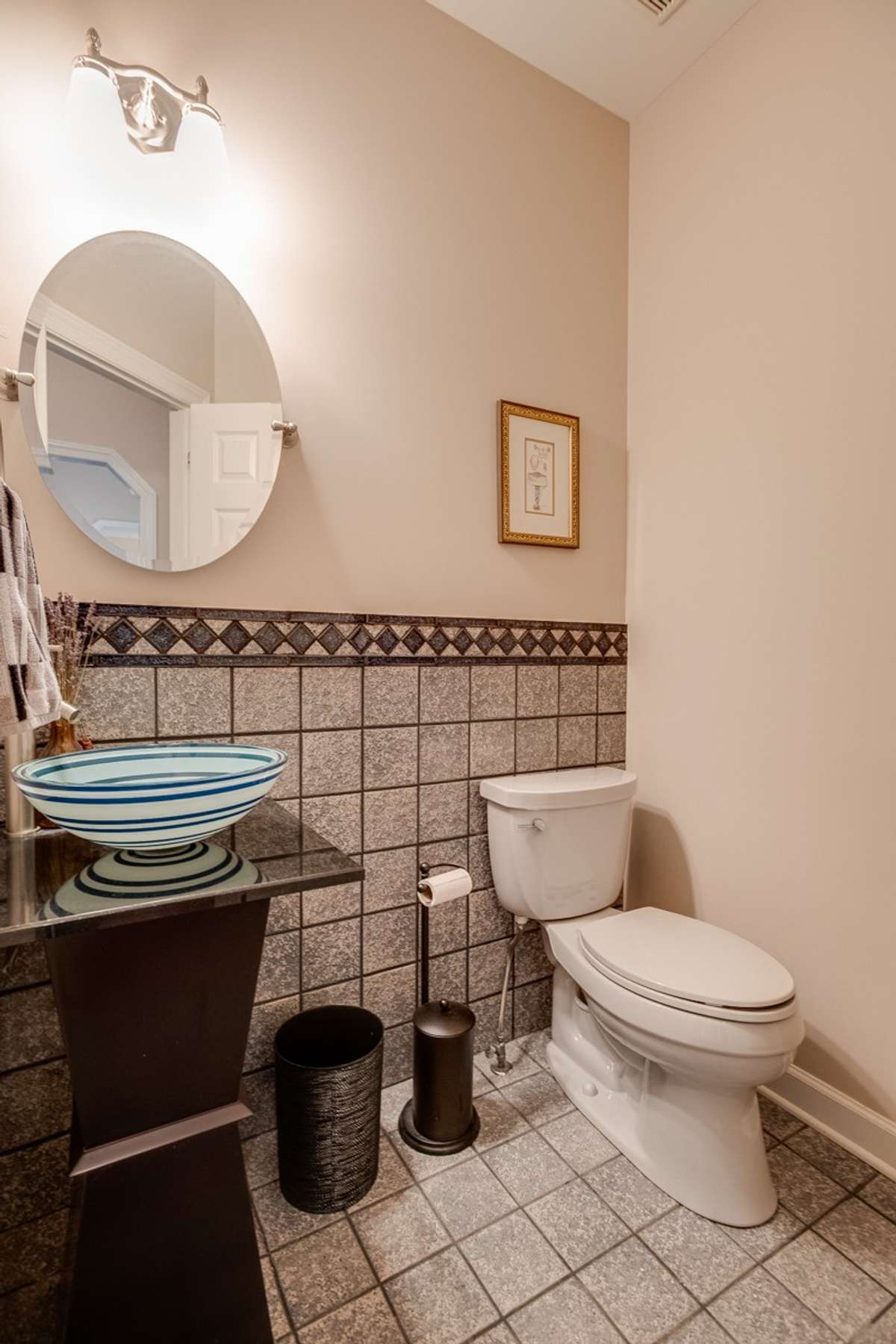 Half bath off the kitchen