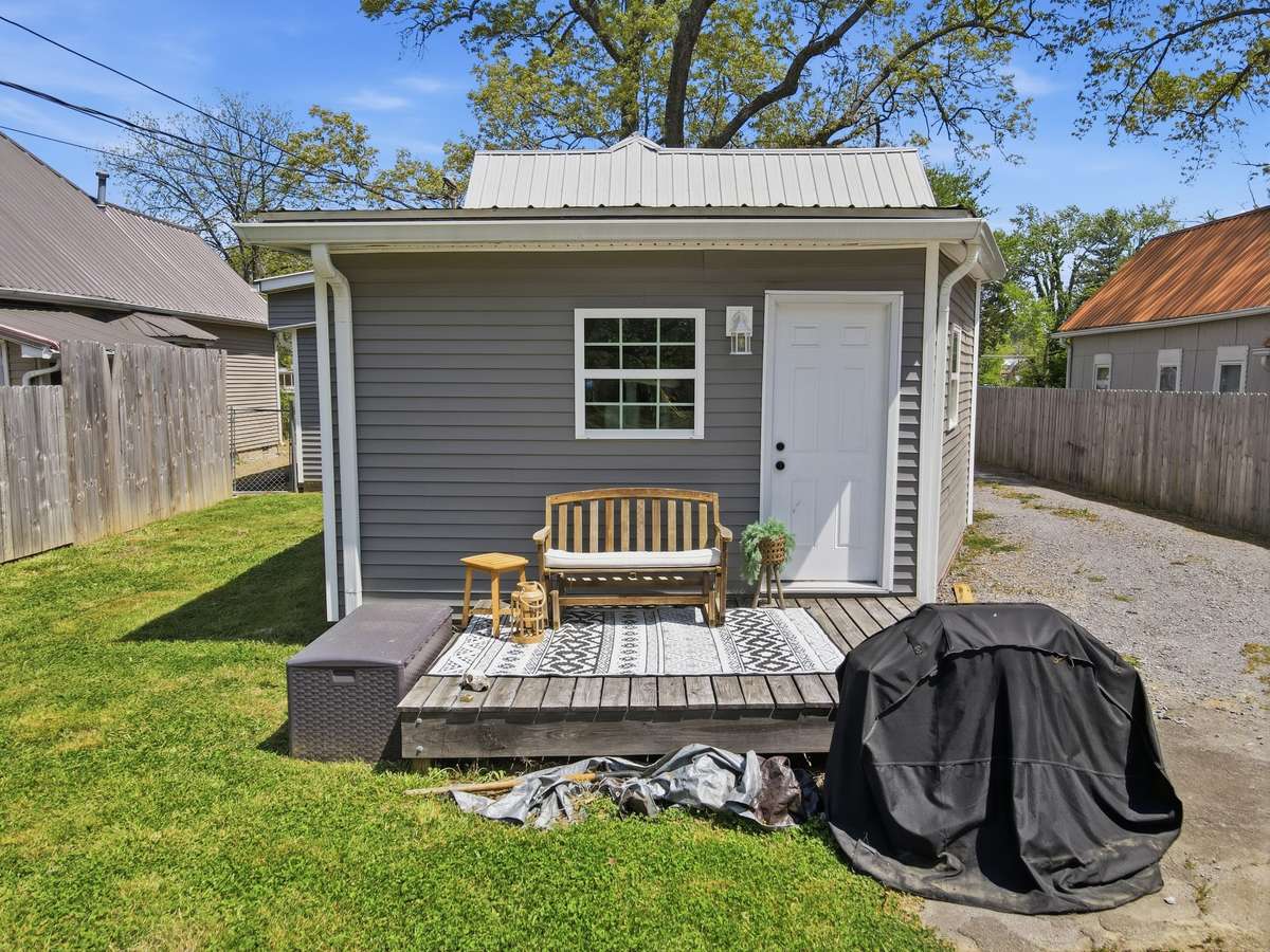 Patio at the back of the house to enjoy while grilling or morning coffee.