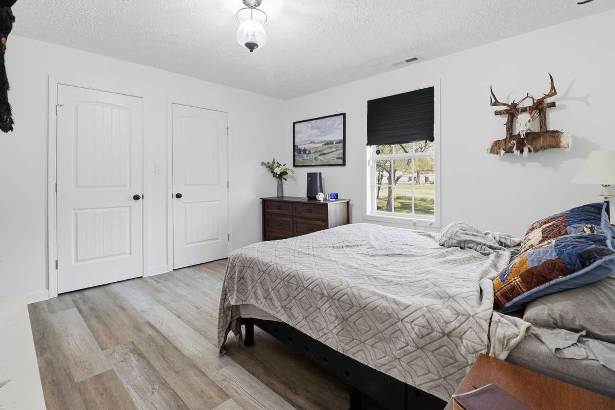 Master Bedroom with 2 closets.