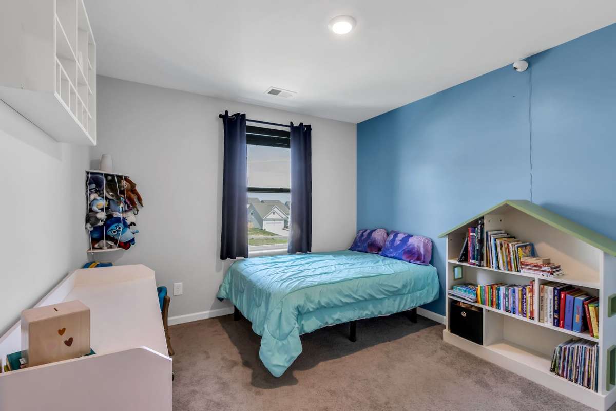 BR2 - accent color wall, large room with great closet space.